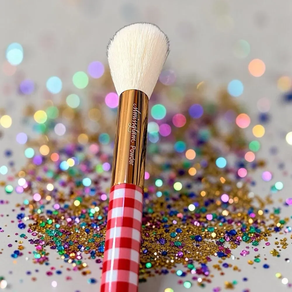 SLMISSGLAM Gingham Face Brush Brand New MSRP $28